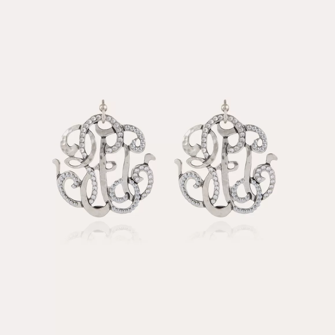 Gas Bijoux Boucles D'Oreilles>Boucles d'oreilles Arabesque grand modèle argentées