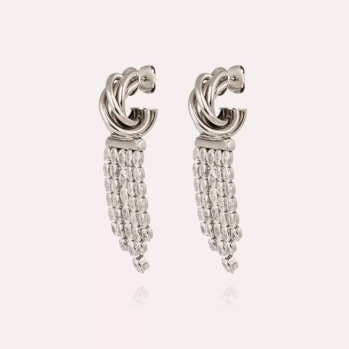 Gas Bijoux Boucles D'Oreilles>Boucles d'oreilles Atik Riviera mini argentées - Zircone