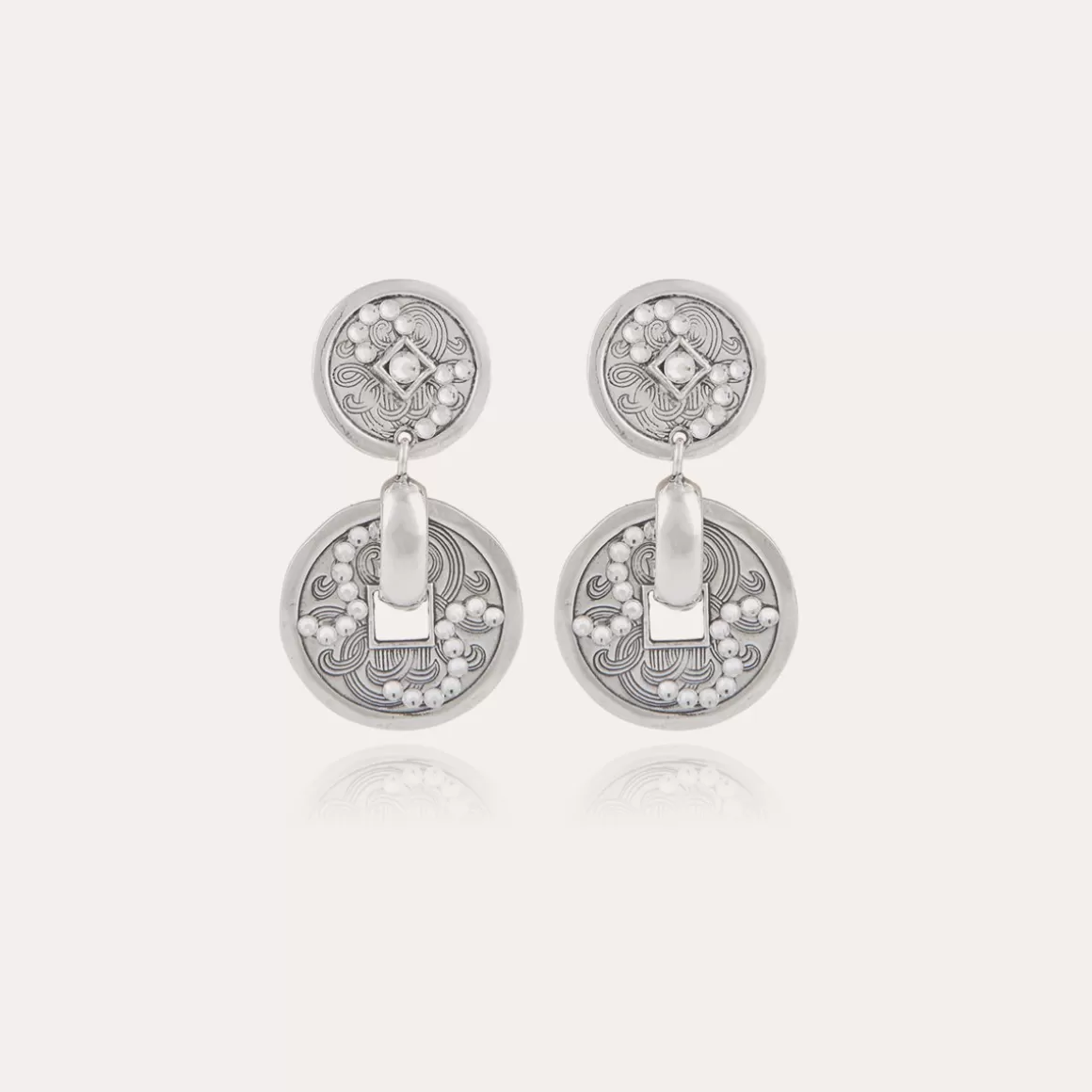 Gas Bijoux Boucles D'Oreilles>Boucles d'oreilles Aurelia strass argentées