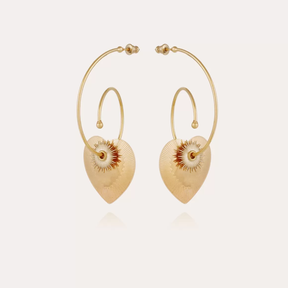 Gas Bijoux Boucles D'Oreilles>Boucles d'oreilles Céline Love dorées