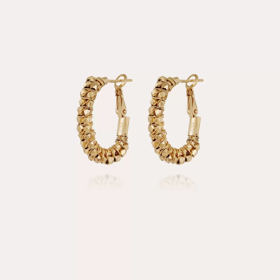 Gas Bijoux Boucles D'Oreilles>Boucles d'oreilles créoles Lyre Lucky dorées