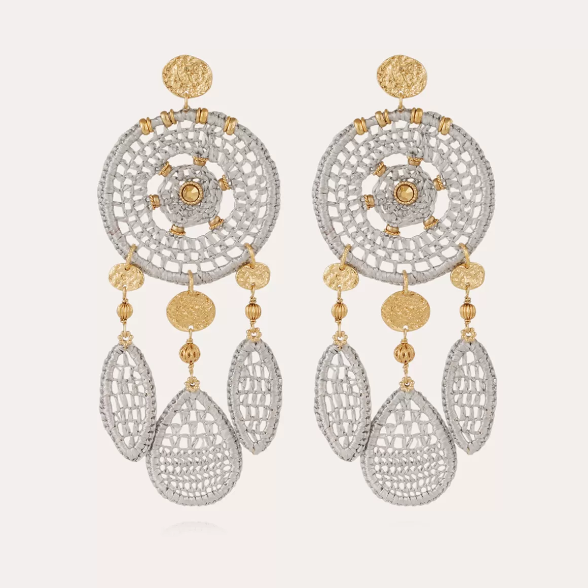 Gas Bijoux Boucles D'Oreilles>Boucles d'oreilles Fanfaria raphia dorées