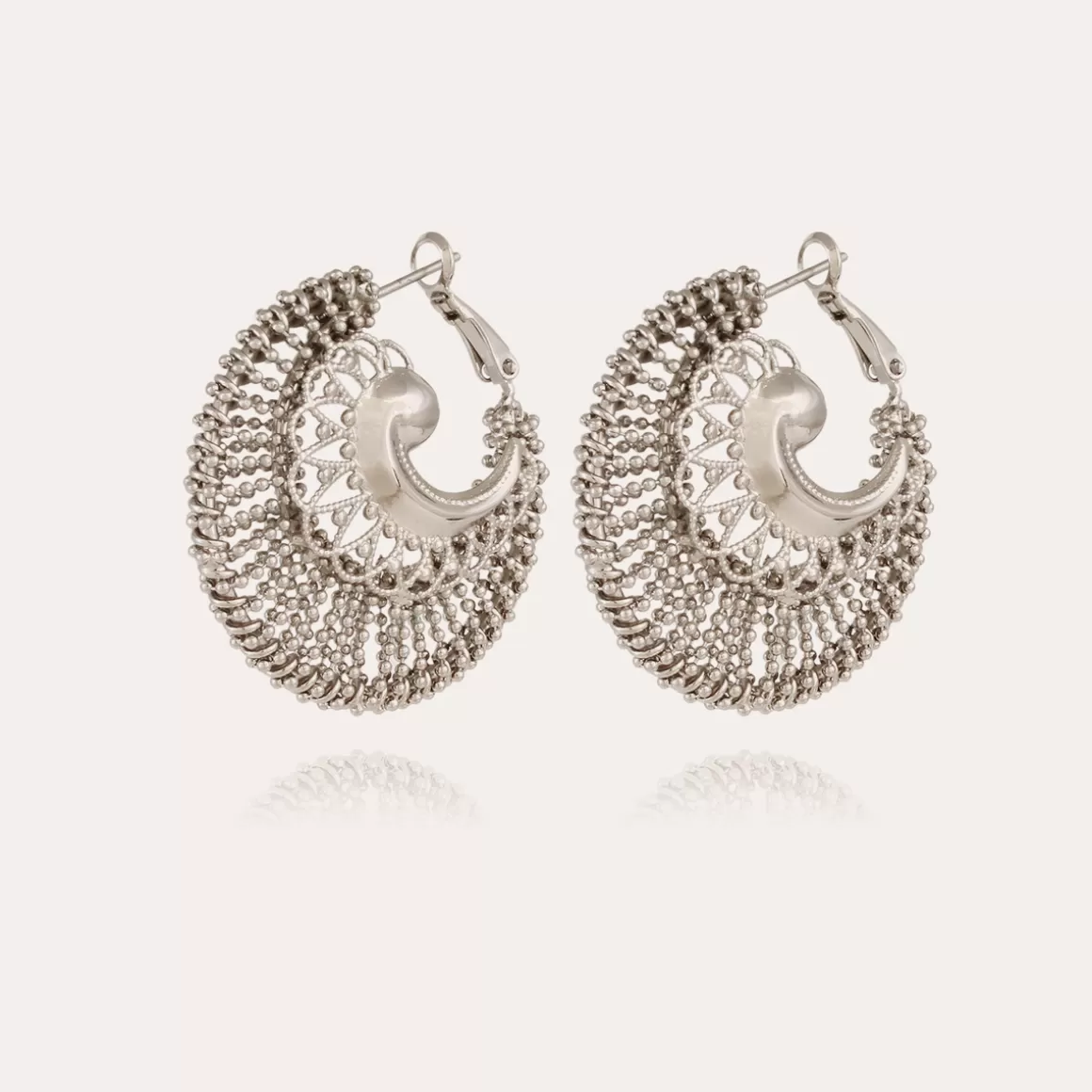 Gas Bijoux Bijoux Argentés | Boucles D'Oreilles>Boucles d'oreilles Izzia grand modèle argentées