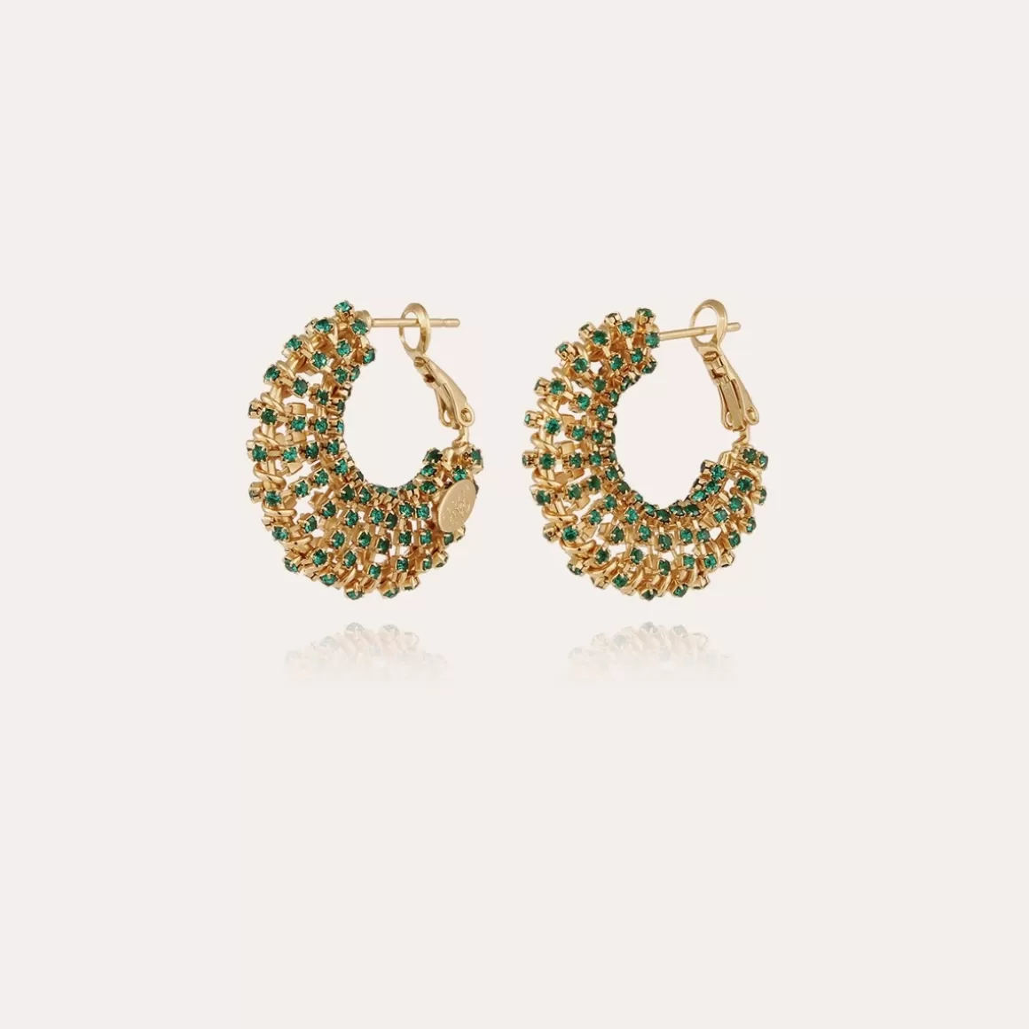 Gas Bijoux Boucles D'Oreilles>Boucles d'oreilles Izzia strass petit modèle dorées