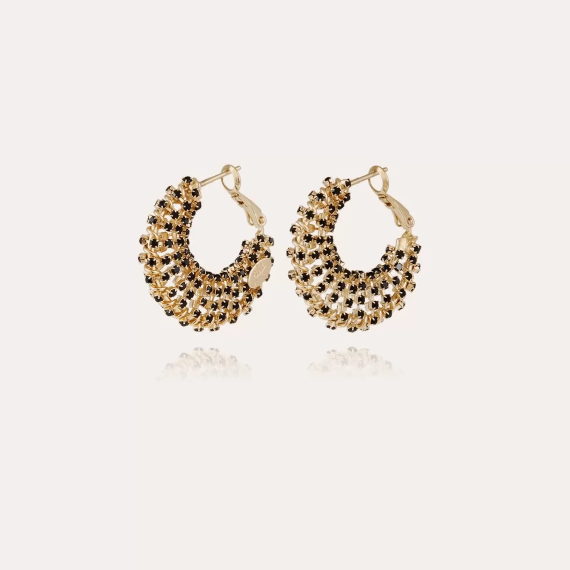 Gas Bijoux Boucles D'Oreilles>Boucles d'oreilles Izzia strass petit modèle dorées