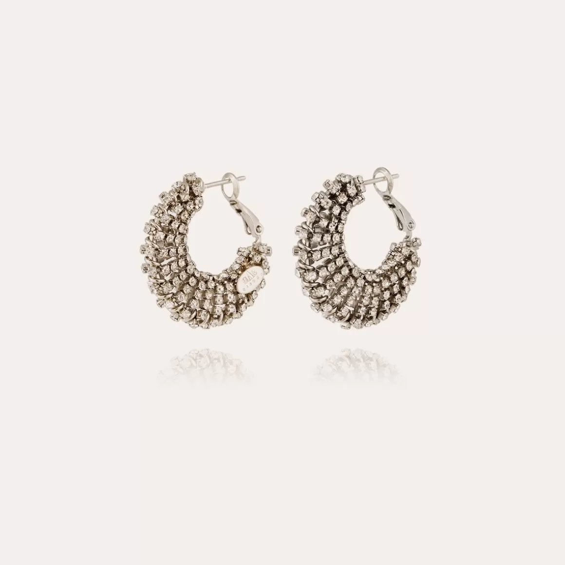 Gas Bijoux Boucles D'Oreilles>Boucles d'oreilles Izzia strass petit modèle finition rhodium