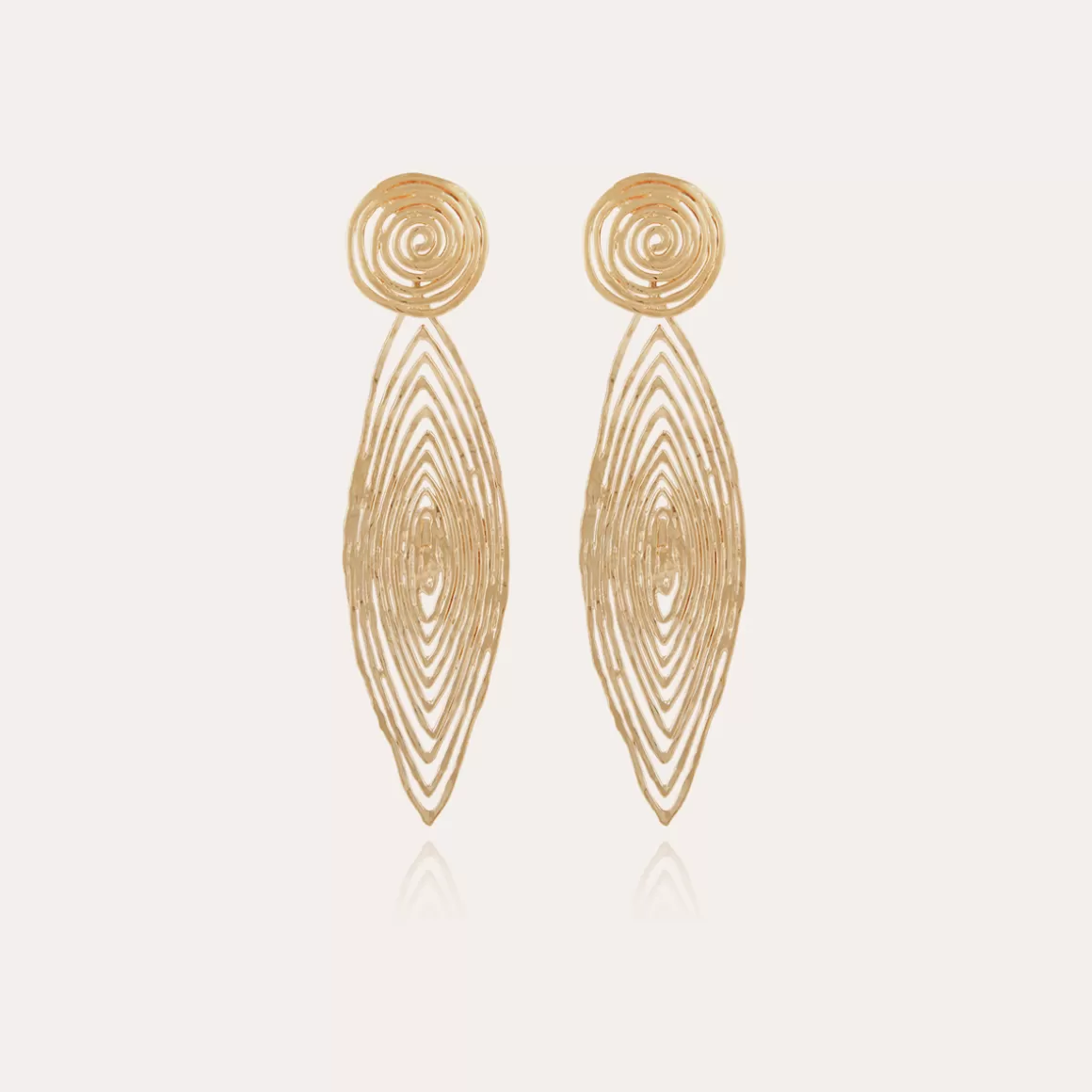 Gas Bijoux Bijoux Dorés | Boucles D'Oreilles>Boucles d'oreilles Longwave petit modèle dorées