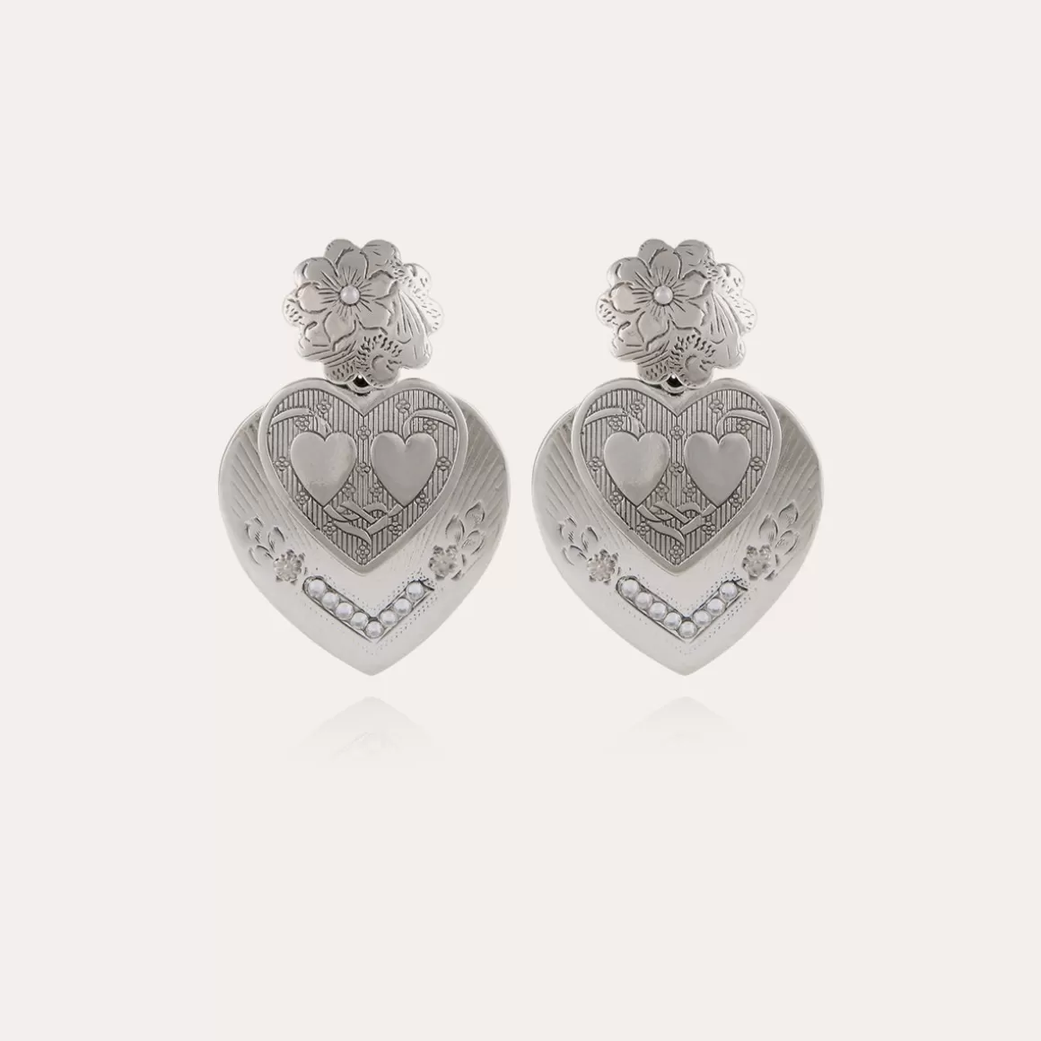 Gas Bijoux Bijoux Argentés | Boucles D'Oreilles>Boucles d'oreilles Love argentées