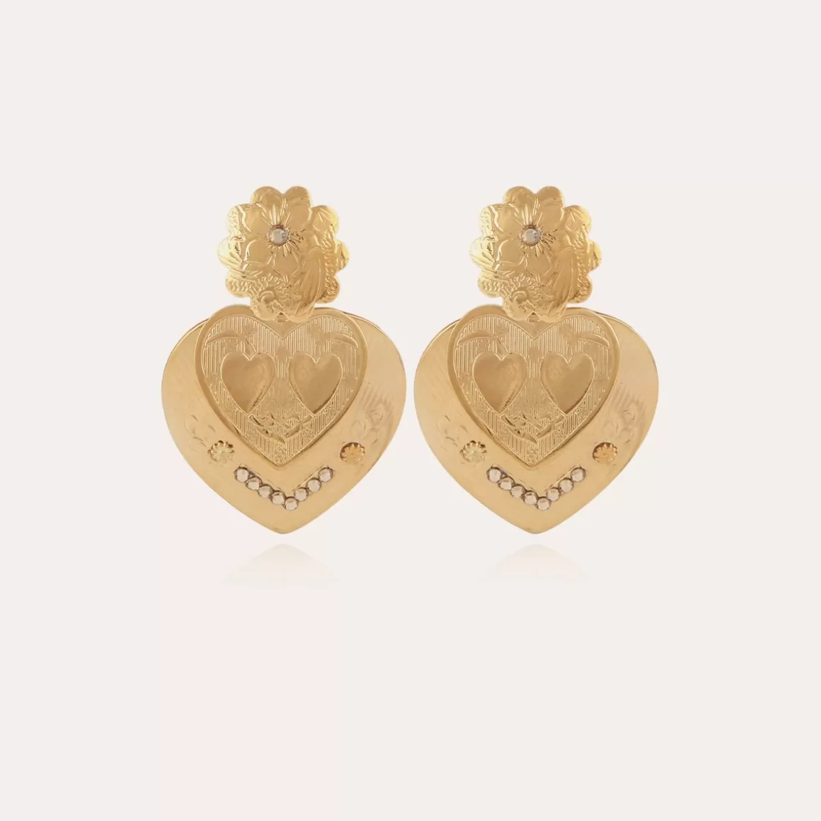 Gas Bijoux Bijoux Dorés | Boucles D'Oreilles>Boucles d'oreilles Love dorées