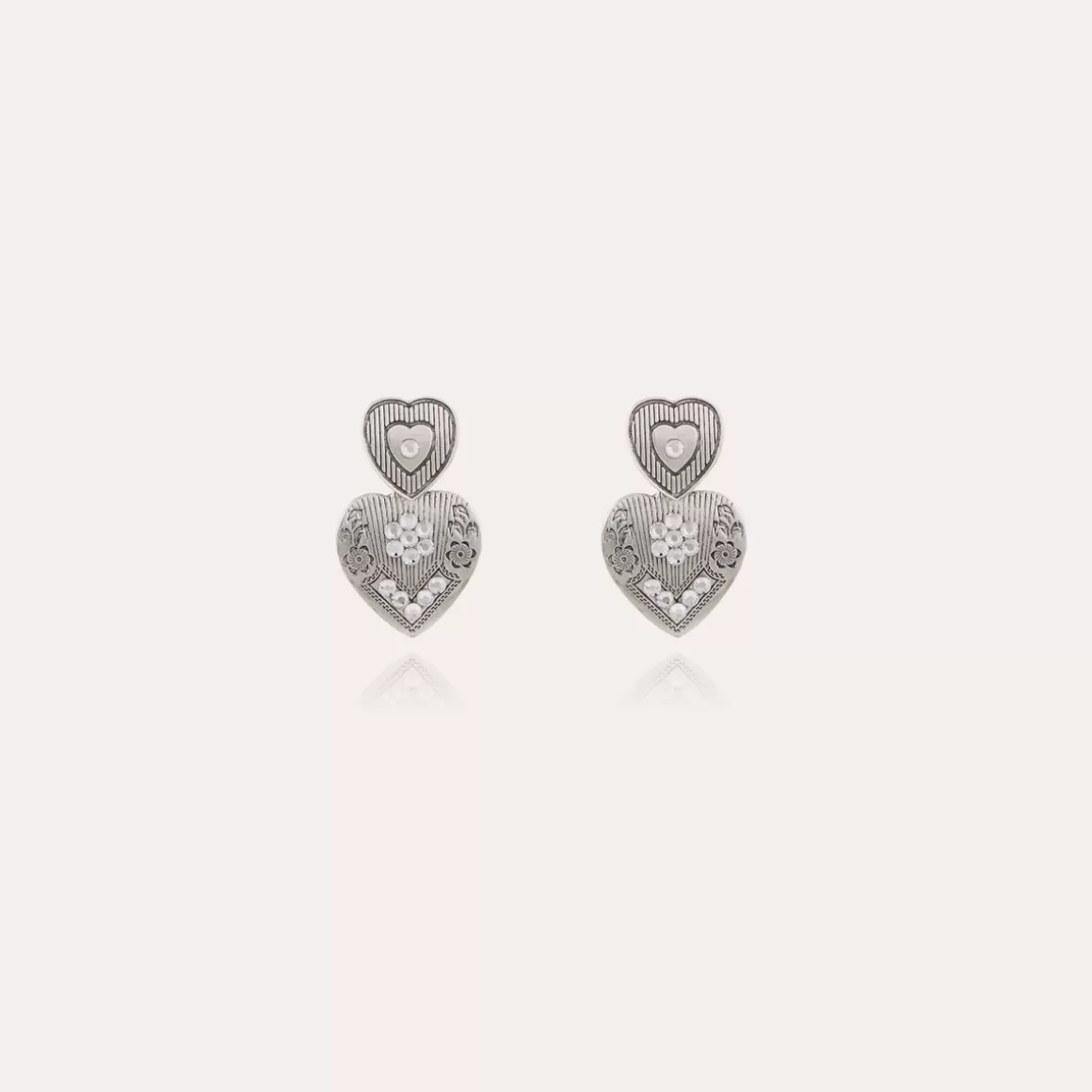 Gas Bijoux Bijoux Argentés | Boucles D'Oreilles>Boucles d'oreilles Love mini argentées