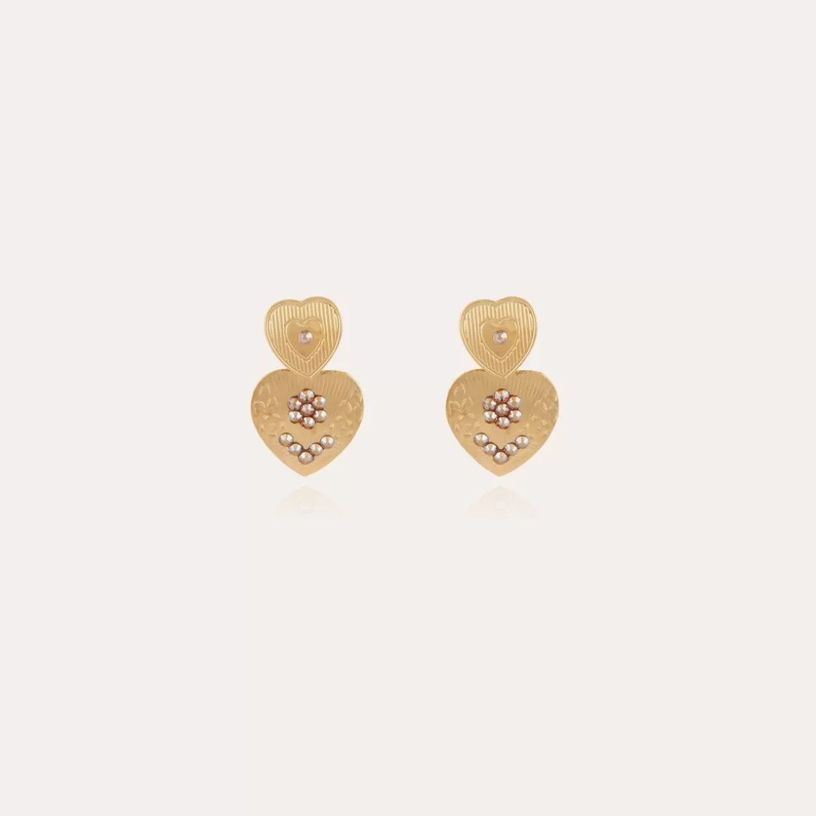 Gas Bijoux Bijoux Dorés | Boucles D'Oreilles>Boucles d'oreilles Love mini dorées