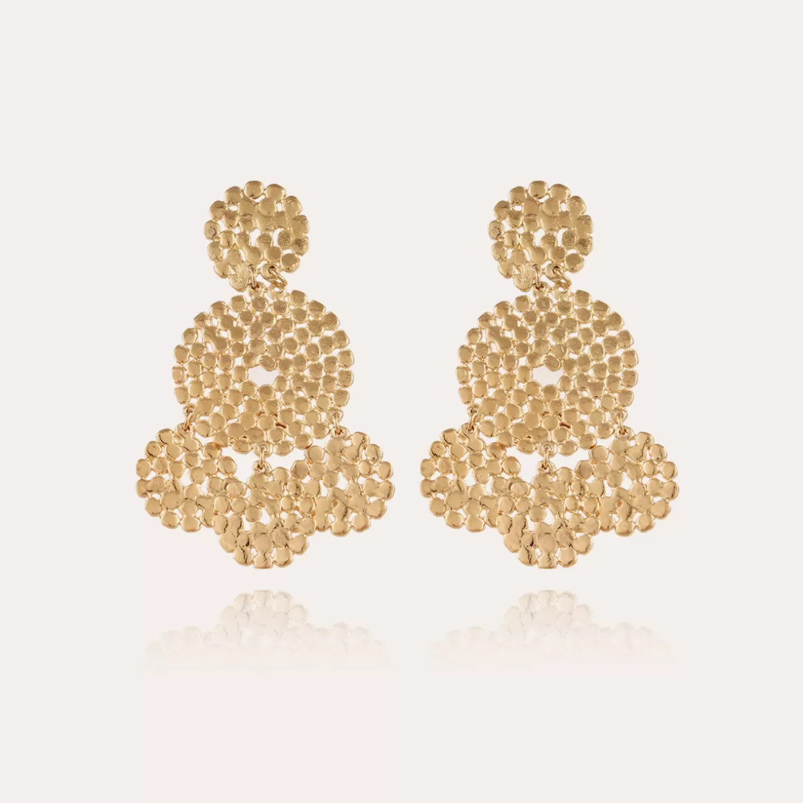 Gas Bijoux Bijoux Dorés | Boucles D'Oreilles>Boucles d'oreilles Lucky Sequin petit modèle dorées