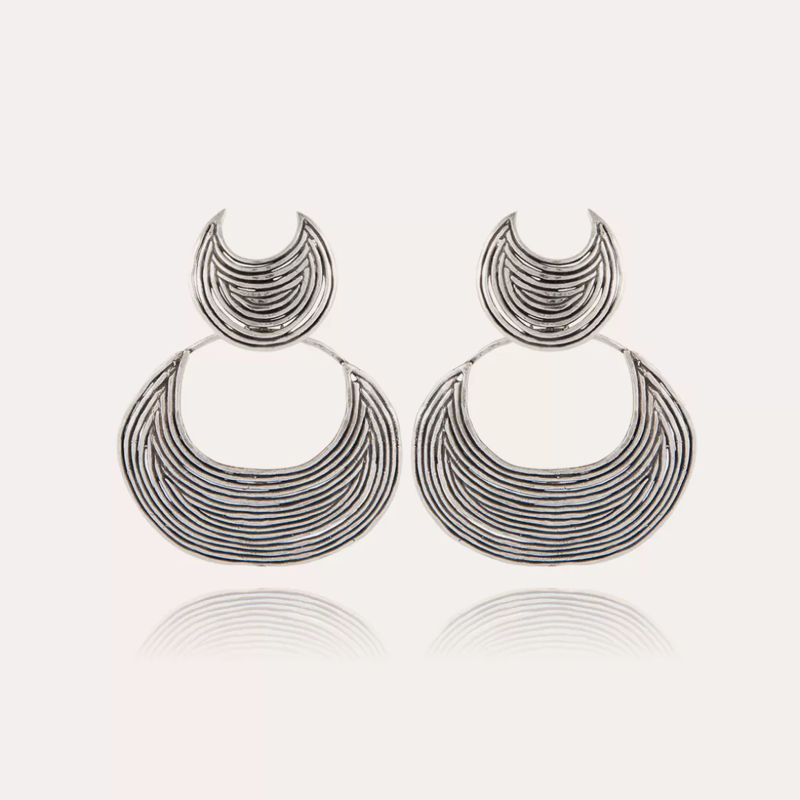 Gas Bijoux Bijoux Argentés | Boucles D'Oreilles>Boucles d'oreilles Luna Wave argentées