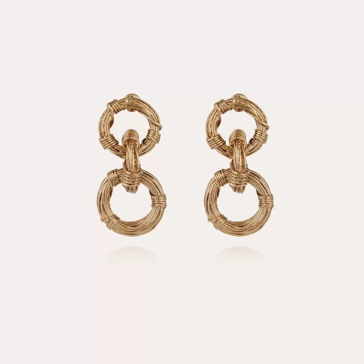 Gas Bijoux Bijoux Dorés | Boucles D'Oreilles>Boucles d'oreilles Maille Ariane dorées