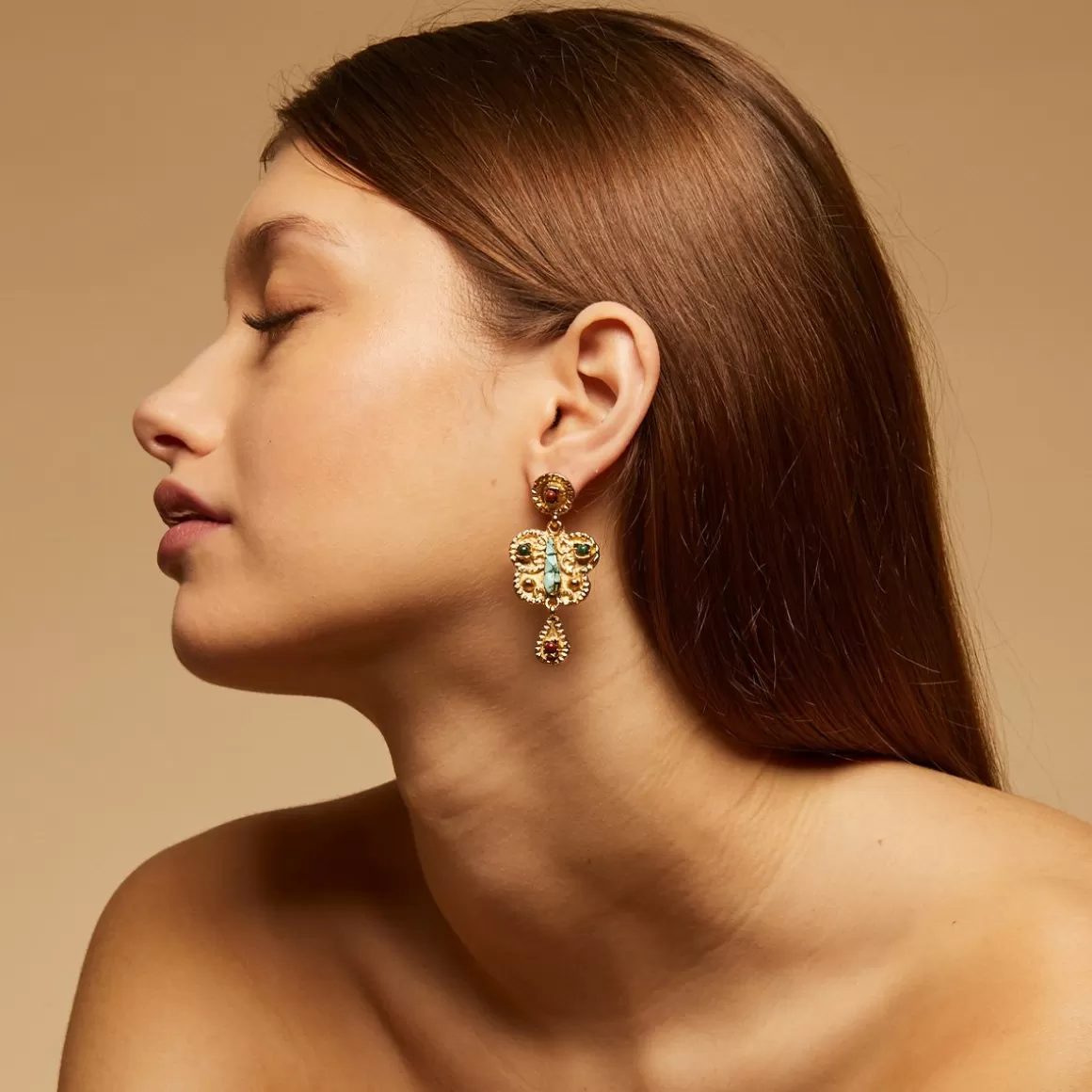 Gas Bijoux Boucles D'Oreilles>Boucles d'oreilles Paz petit modèle dorées