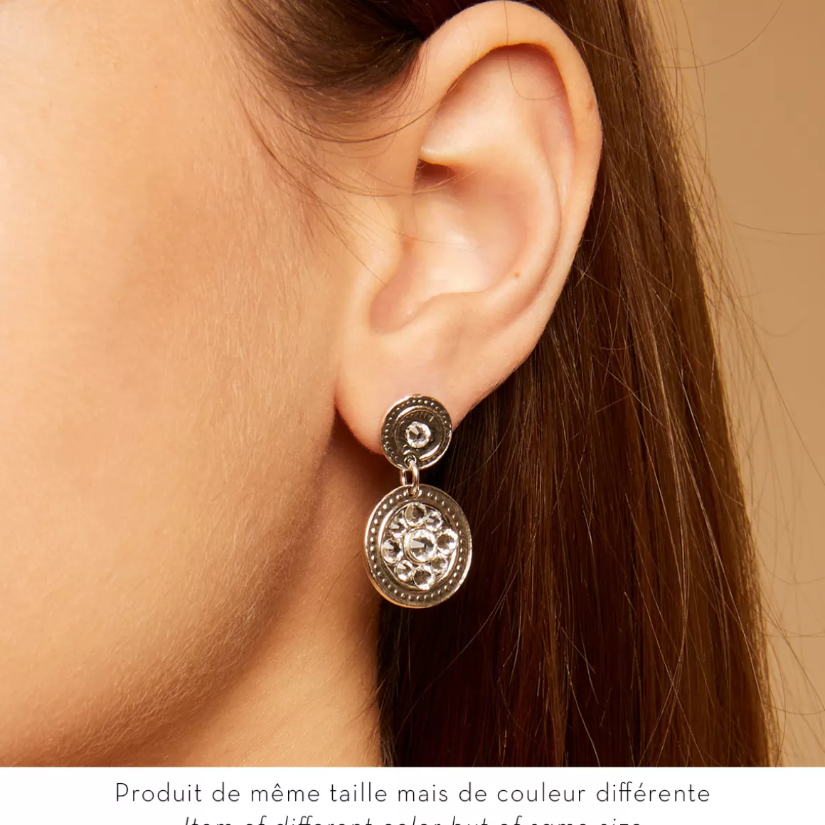 Gas Bijoux Boucles D'Oreilles>Boucles d'oreilles Sequin argentées