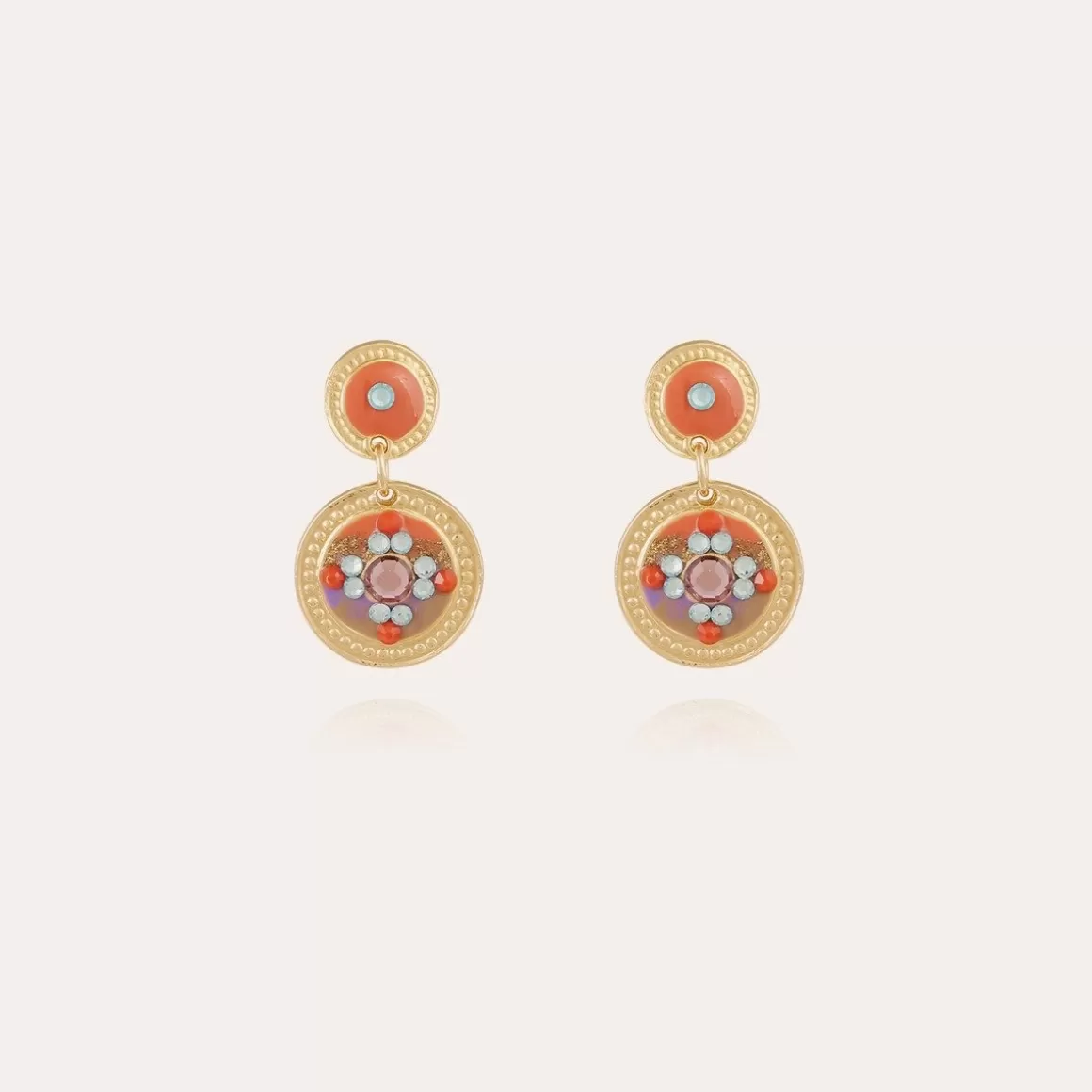 Gas Bijoux Boucles D'Oreilles>Boucles d'oreilles Sequin dorées