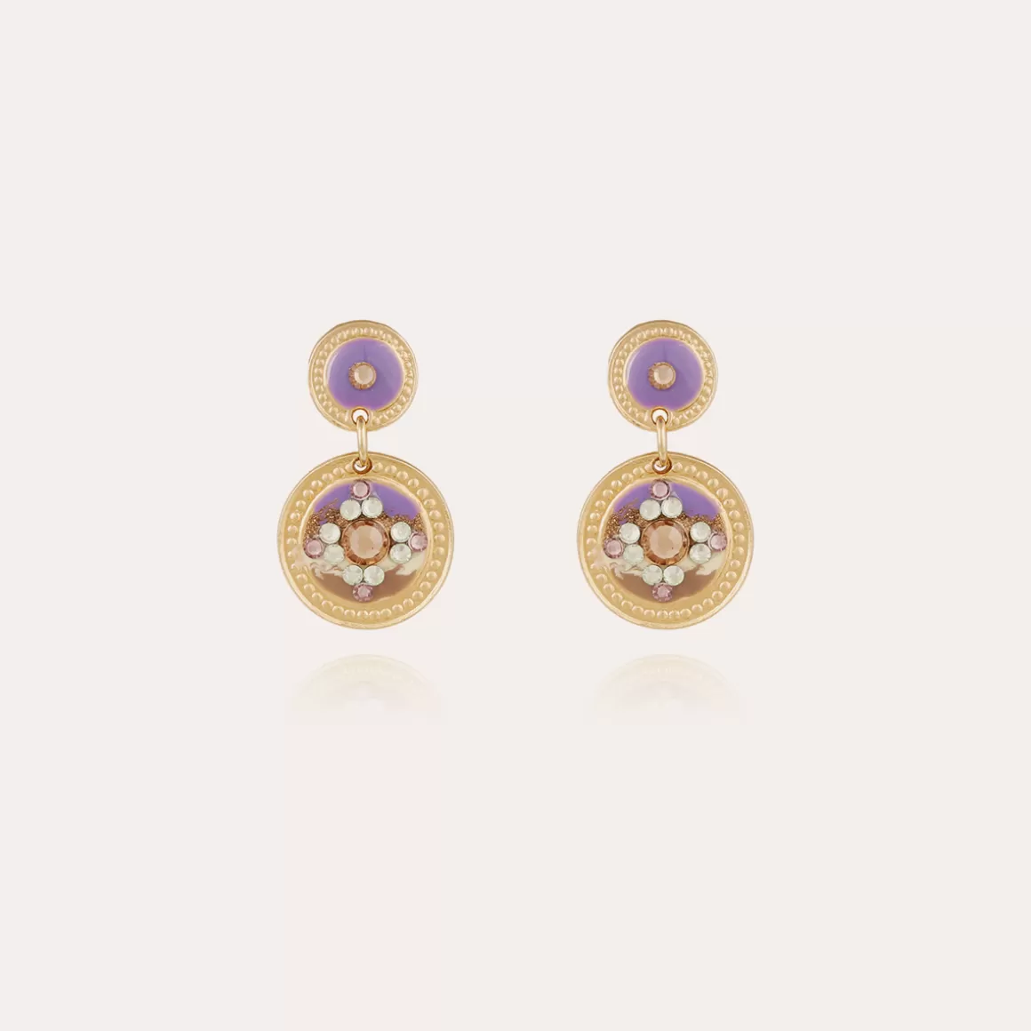 Gas Bijoux Boucles D'Oreilles>Boucles d'oreilles Sequin dorées