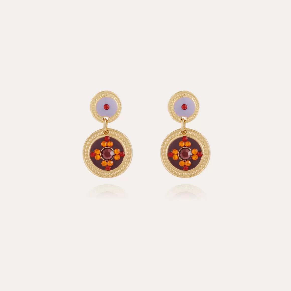 Gas Bijoux Boucles D'Oreilles>Boucles d'oreilles Sequin dorées