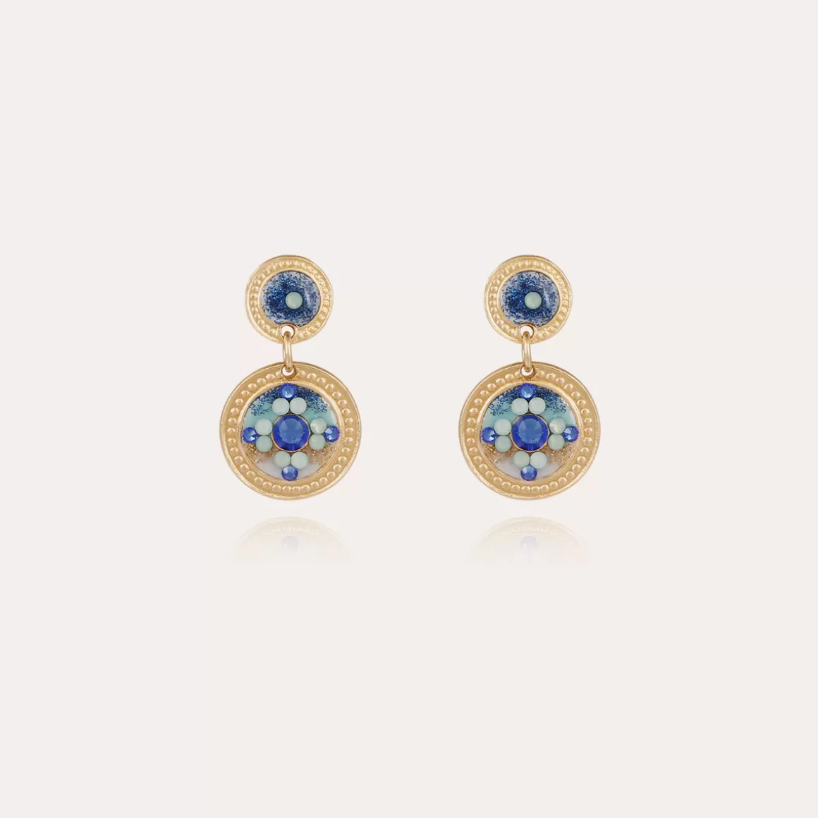 Gas Bijoux Boucles D'Oreilles>Boucles d'oreilles Sequin dorées