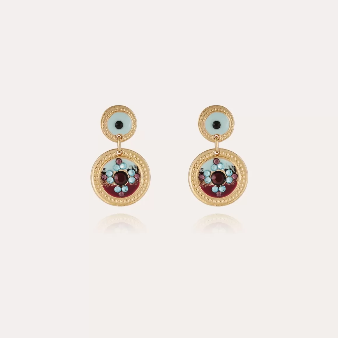 Gas Bijoux Boucles D'Oreilles>Boucles d'oreilles Sequin dorées