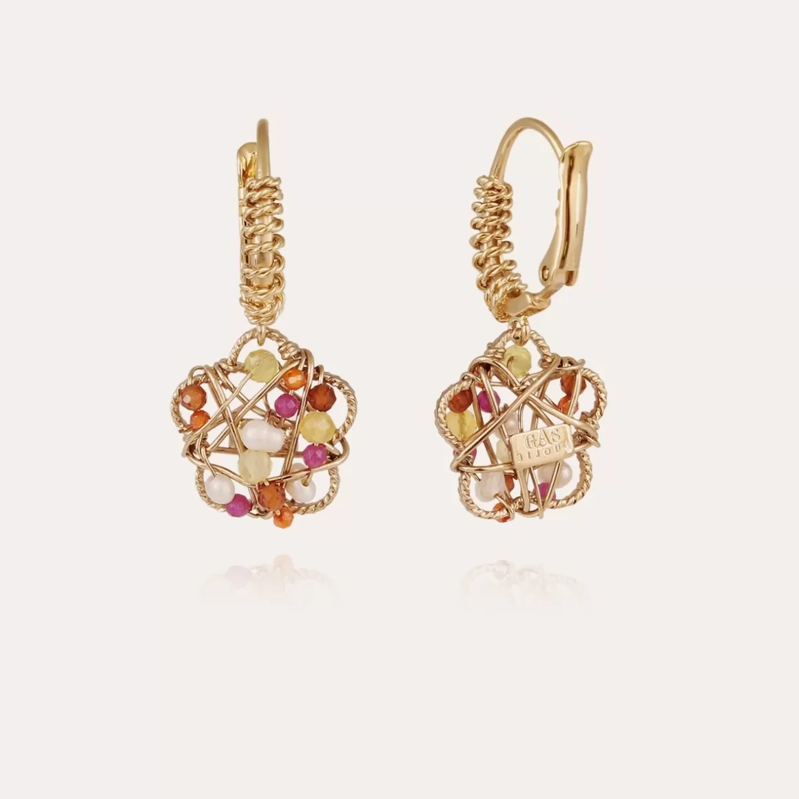 Gas Bijoux Boucles D'Oreilles>Boucles d'oreilles Tao Fleur dorées