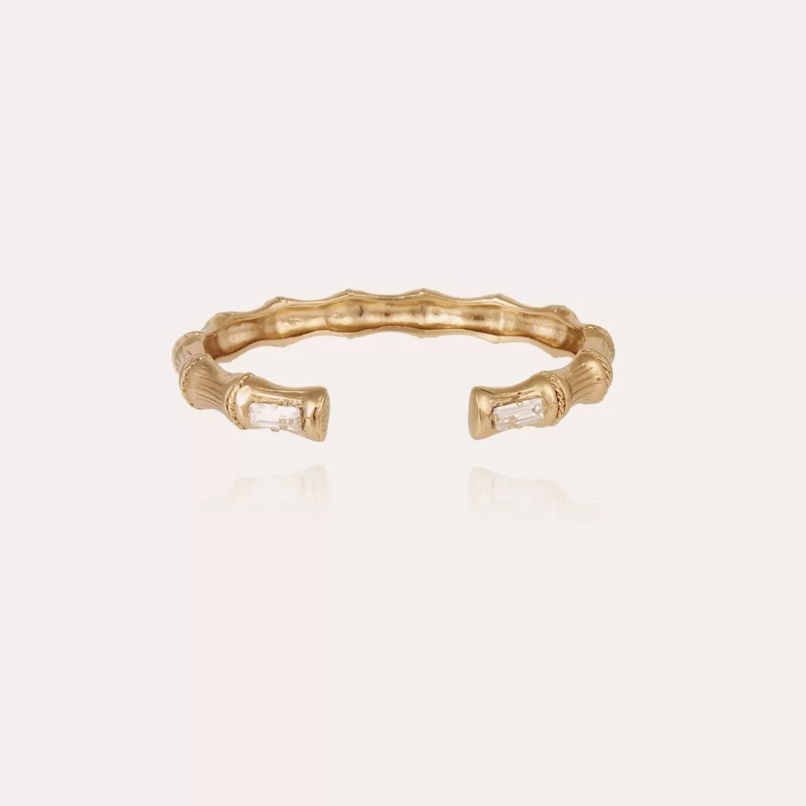 Gas Bijoux Bracelets | Bracelets>Bracelet Bambou jonc doré Cristal